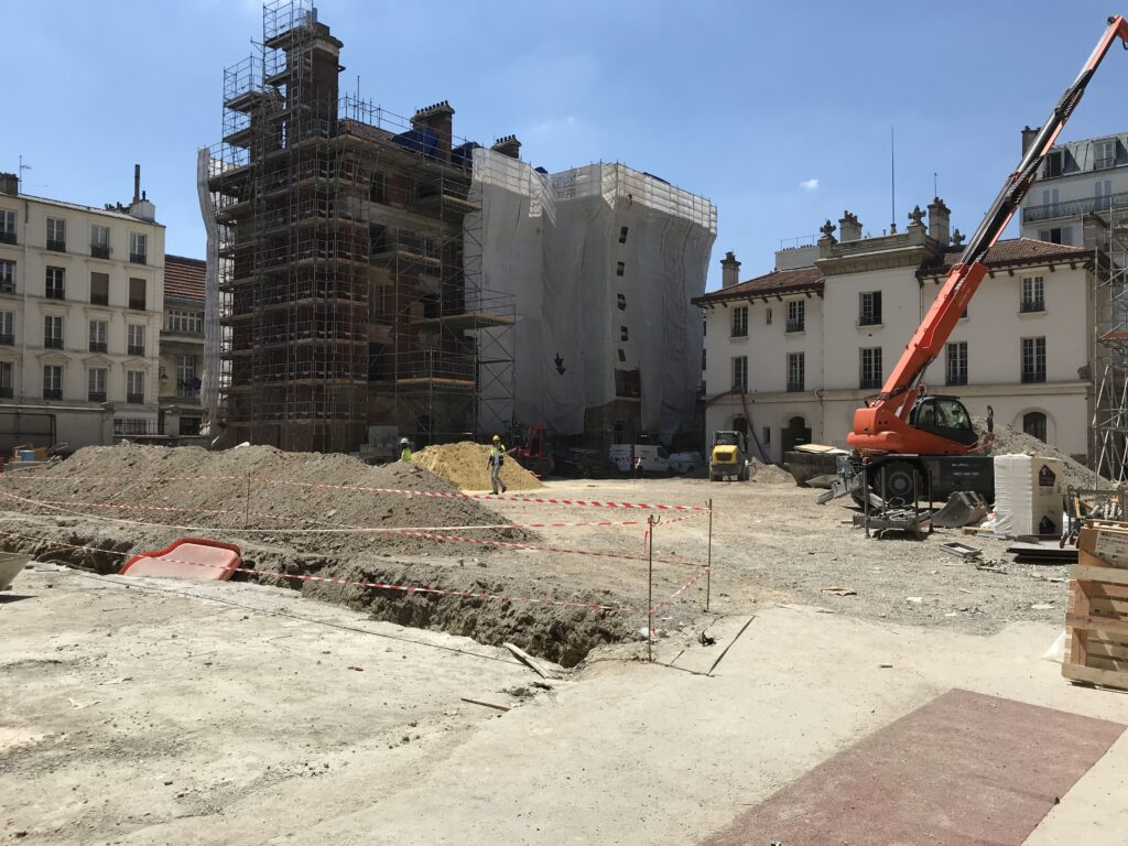 Chantier de rénovation de la caserne des minimes